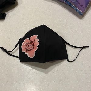“Thankful, Grateful, Blessed” new mask.